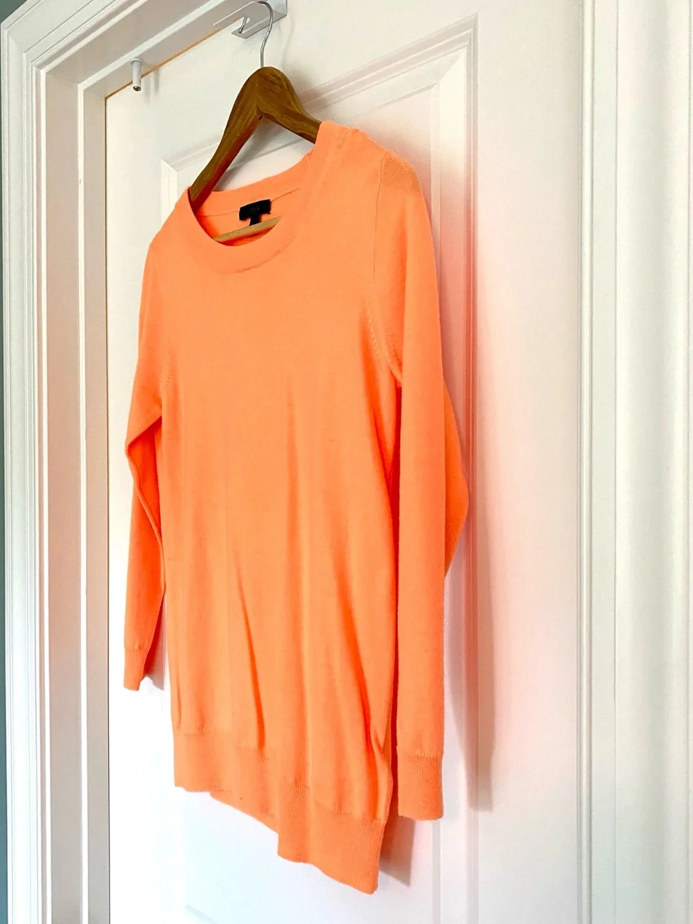 J. Crew Tippi Merino Sweater in Peach-Orange